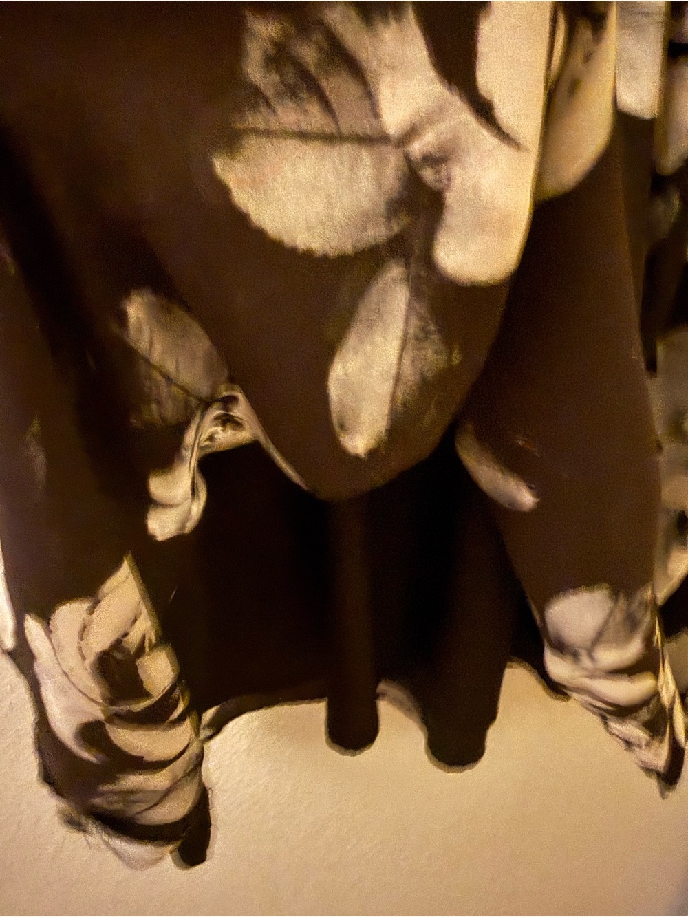 Forever 21 Black Dress with White Rose Print - Picture 5 of 5